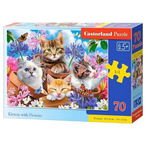 Пазли "Кошенята", 70 подітий., Castorland - № 1 Пазли "Кошенята", 70 подітий., Castorland - № 1