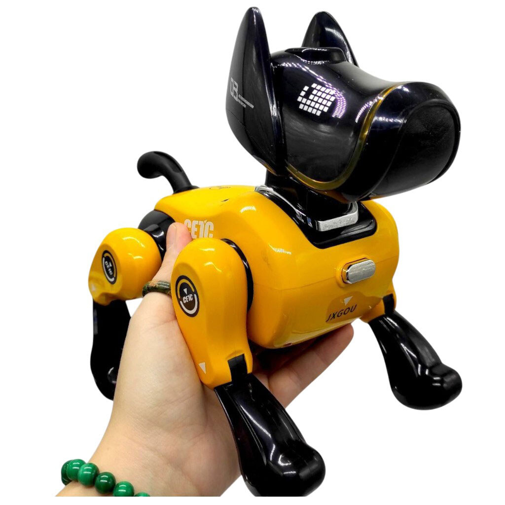 Песик на радіокеруванні, акум. 3, 7 V, пульт 2, 4 Ghz, музика, підсвічування, звуки, USB-кабель, сенсорний датчик, історії англійською мовою, танцює, виконує команди, регулювання гучності; коробка 27х25х16 см, Intelligent - № 2 Песик на радіокеруванні, акум. 3, 7 V, пульт 2, 4 Ghz, музика, підсвічування, звуки, USB-кабель, сенсорний датчик, історії англійською мовою, танцює, виконує команди, регулювання гучності; коробка 27х25х16 см, Intelligent - № 2