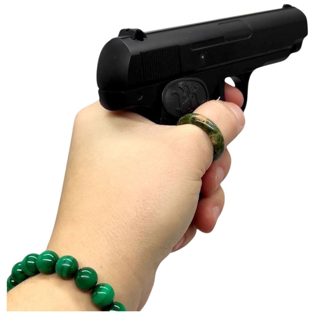 Пістолет із металевими деталями, коробка 18x13x4 см, Mic - № 2 Пістолет із металевими деталями, коробка 18x13x4 см, Mic - № 2