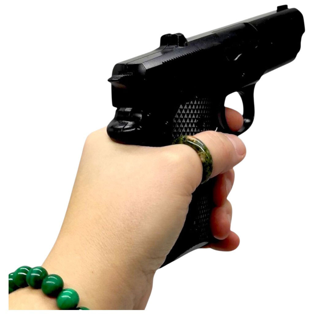 Пистолет с металлическими деталями, коробка 20x15x4,5 см, Mic - № 2 Пистолет с металлическими деталями, коробка 20x15x4,5 см, Mic - № 2