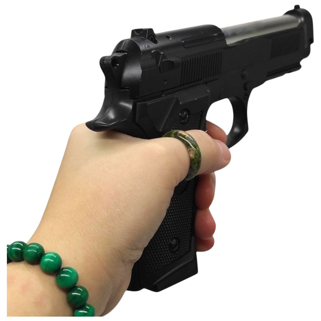 Пістолет із металевими деталями, коробка 23x16,5x4,5 см, Mic - № 2 Пістолет із металевими деталями, коробка 23x16,5x4,5 см, Mic - № 2