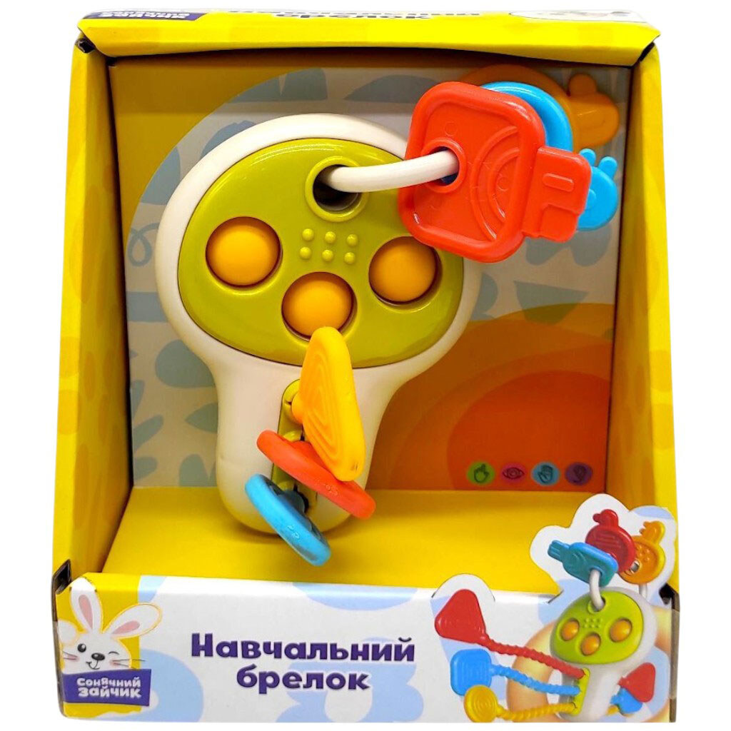 Погремушка, р-р11x9x17 см, коробка 14x16x10 см, Сонячний зайчик - № 1 Погремушка, р-р11x9x17 см, коробка 14x16x10 см, Сонячний зайчик - № 1