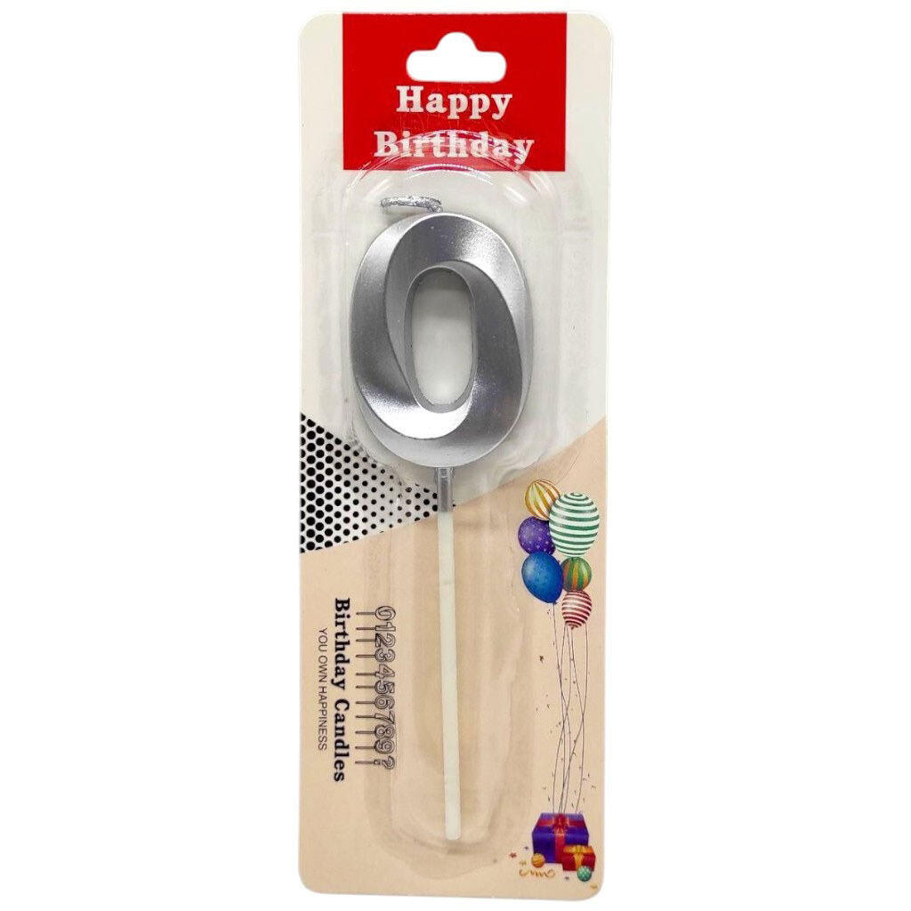 Свічка для торта "Цифра 0", Mic - № 1 Свічка для торта "Цифра 0", Mic - № 1