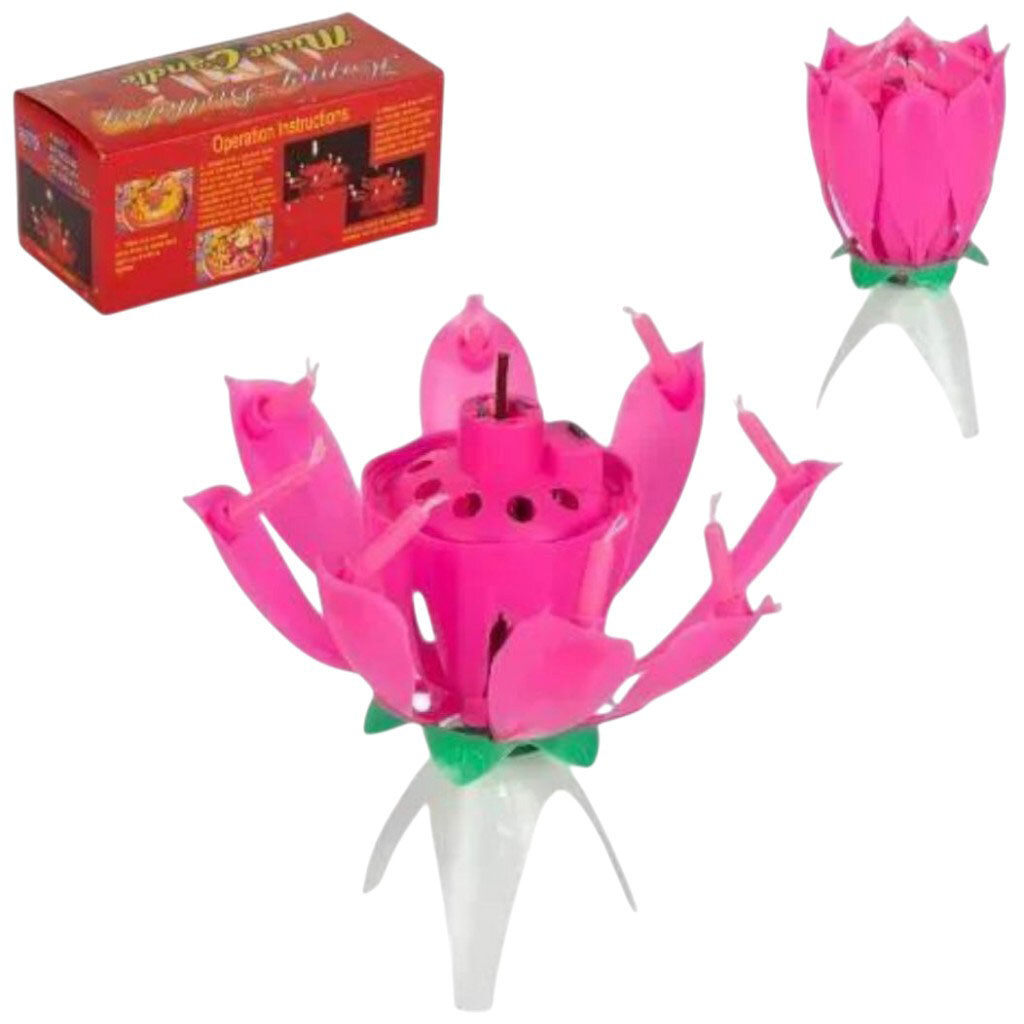 Свічка для торта музична "Квітка", Mic - № 2 Свічка для торта музична "Квітка", Mic - № 2