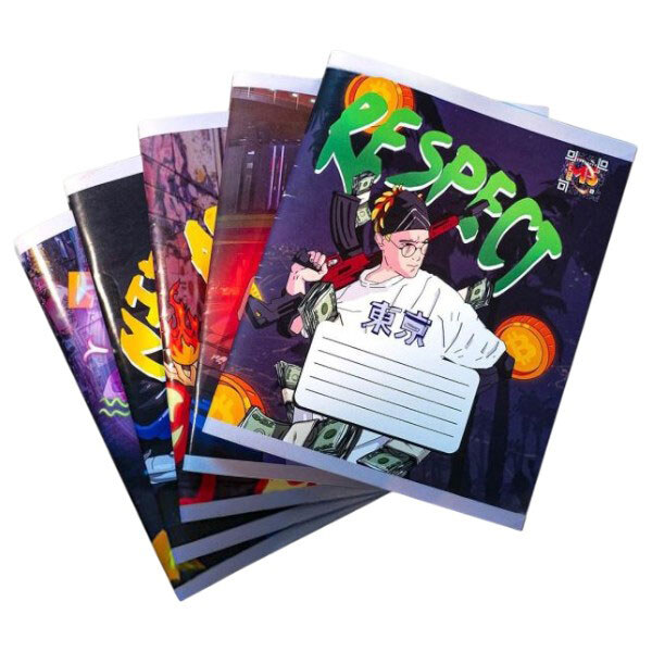 Зошити в клітку, 24 л, набір 5 шт, Mega Zayka - № 1 Зошити в клітку, 24 л, набір 5 шт, Mega Zayka - № 1