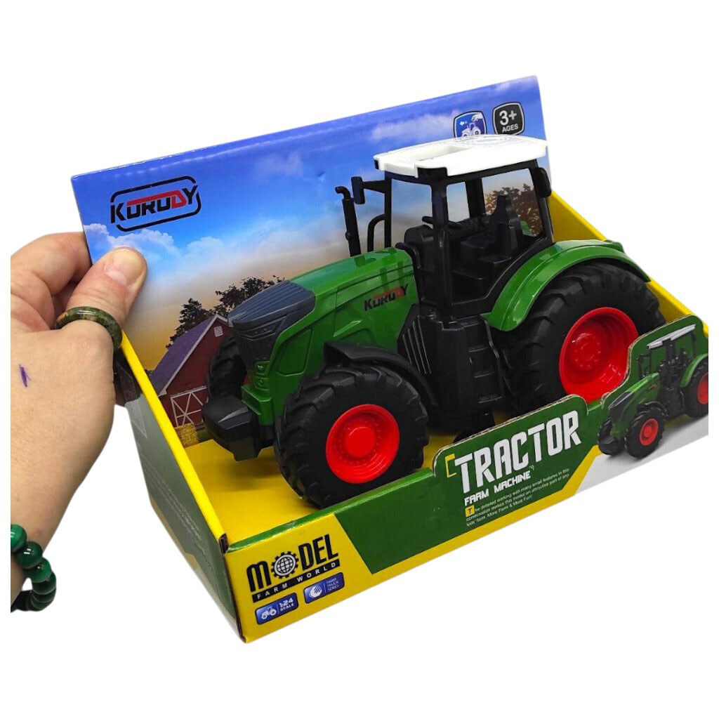 Трактор инерционный, в коробке 22x14,5x12 см, Mic - № 2 Трактор инерционный, в коробке 22x14,5x12 см, Mic - № 2