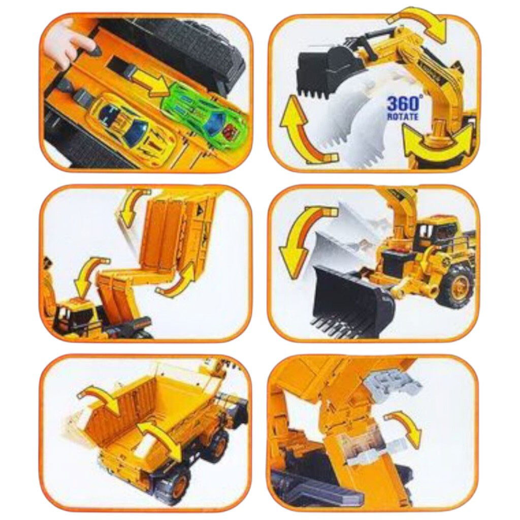 Екскаватор-паркінг з метал.машинками, 2шт., та аксес., батар., муз., світло, кор. 49,6x17x21,5 см, Six-Six-Zero - № 3 Екскаватор-паркінг з метал.машинками, 2шт., та аксес., батар., муз., світло, кор. 49,6x17x21,5 см, Six-Six-Zero - № 3