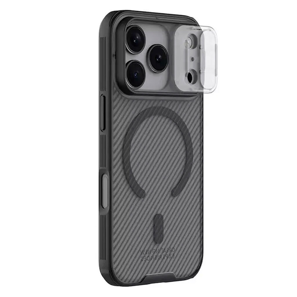 Чехол (накладка) Apple iPhone 17 Pro Max, Nillkin CamShield Pro Magnetic, Transparent Black, Черный - № 1 Чехол (накладка) Apple iPhone 17 Pro Max, Nillkin CamShield Pro Magnetic, Transparent Black, Черный - № 1