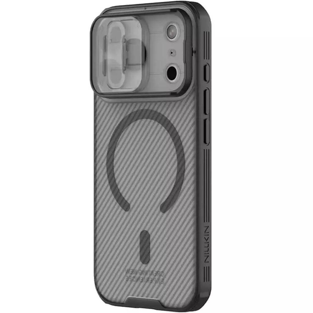 Чехол (накладка) Apple iPhone 17 Pro Max, Nillkin CamShield Pro Magnetic, Transparent Black, Черный - № 2 Чехол (накладка) Apple iPhone 17 Pro Max, Nillkin CamShield Pro Magnetic, Transparent Black, Черный - № 2