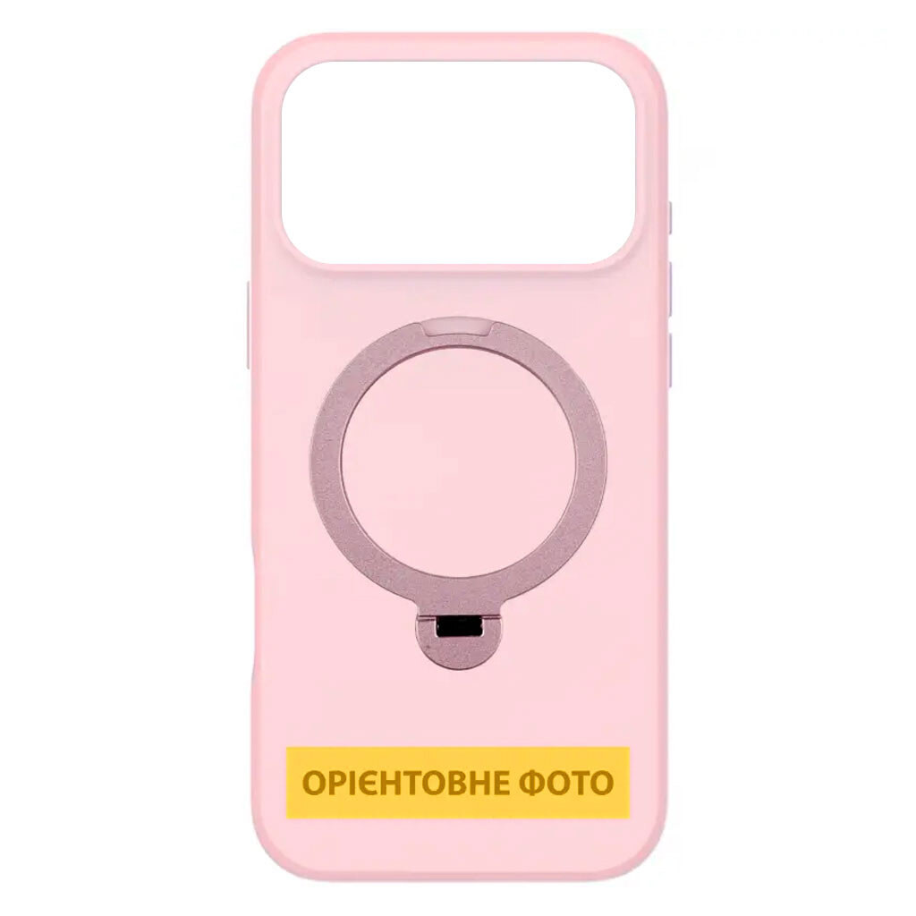 Чехол (накладка) Apple iPhone 17, Epik Metal Buttons HQ Ring, MagSafe, Розовый - № 1 Чехол (накладка) Apple iPhone 17, Epik Metal Buttons HQ Ring, MagSafe, Розовый - № 1