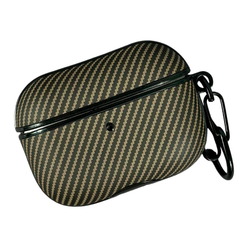 Чохол (накладка) Apple AirPods Pro, Carbon, Коричневий - № 1 Чохол (накладка) Apple AirPods Pro, Carbon, Коричневий - № 1