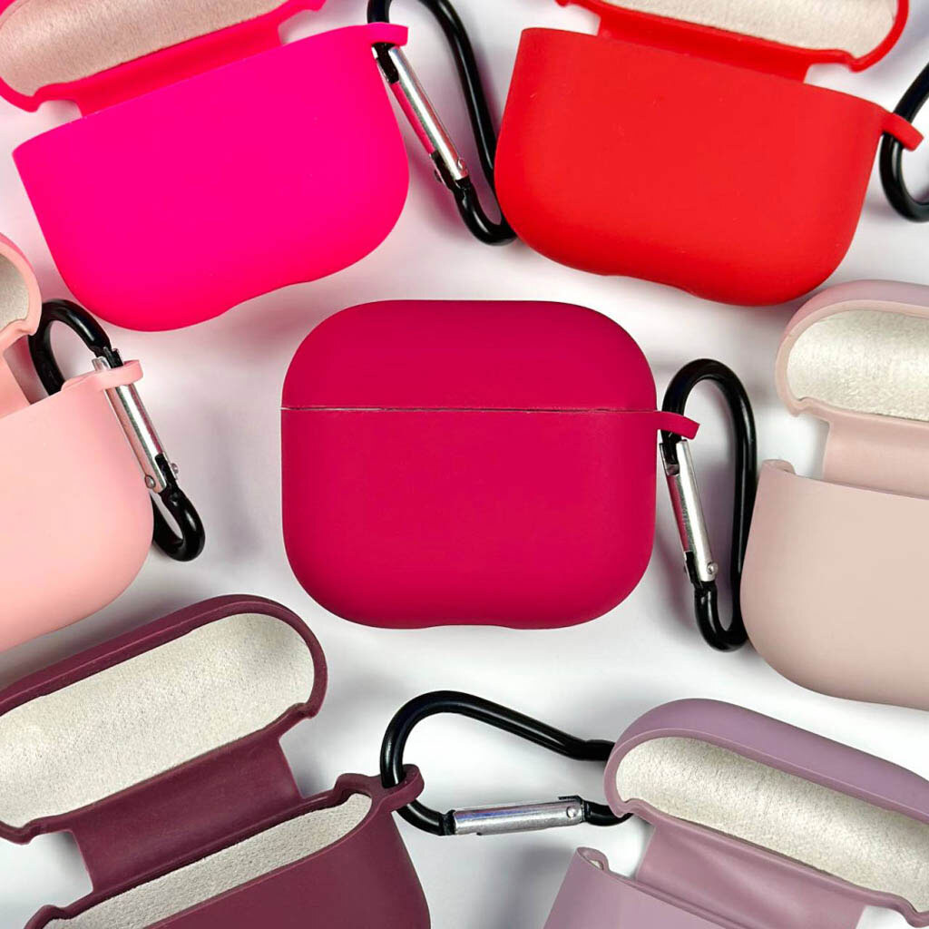 Чехол (накладка) Apple AirPods Pro 3, Hang Case, Wine Red, Красный - № 6 Чехол (накладка) Apple AirPods Pro 3, Hang Case, Wine Red, Красный - № 6