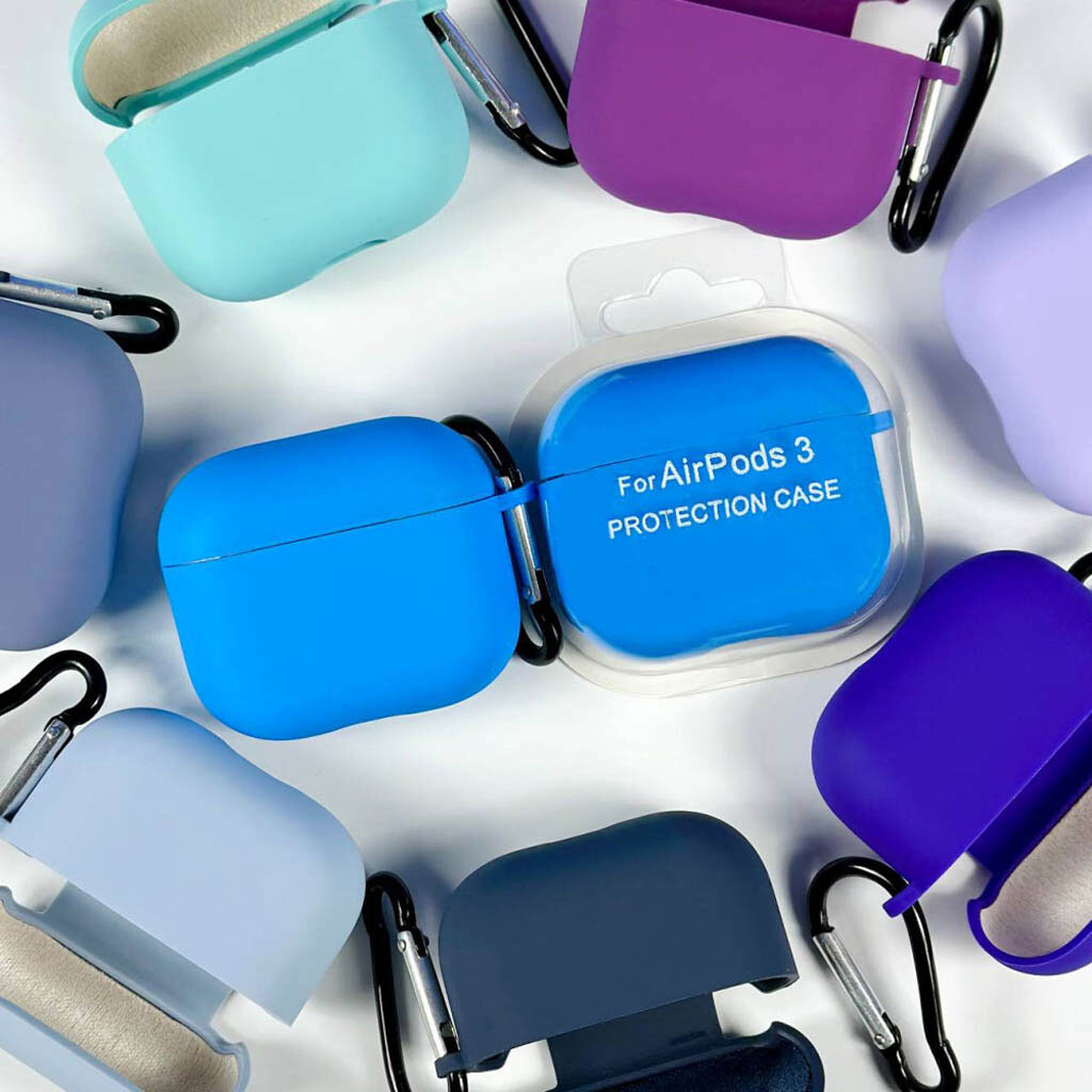 Чохол (накладка) Apple AirPods Pro 3, Hang Case, Royal Blue, Синій - № 5 Чохол (накладка) Apple AirPods Pro 3, Hang Case, Royal Blue, Синій - № 5