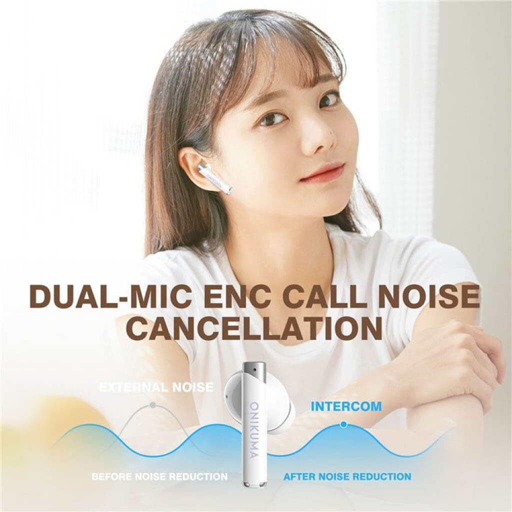 Bluetooth-гарнитура Onikuma T18 Camera, Стерео, Бежевый - № 7 Bluetooth-гарнитура Onikuma T18 Camera, Стерео, Бежевый - № 7