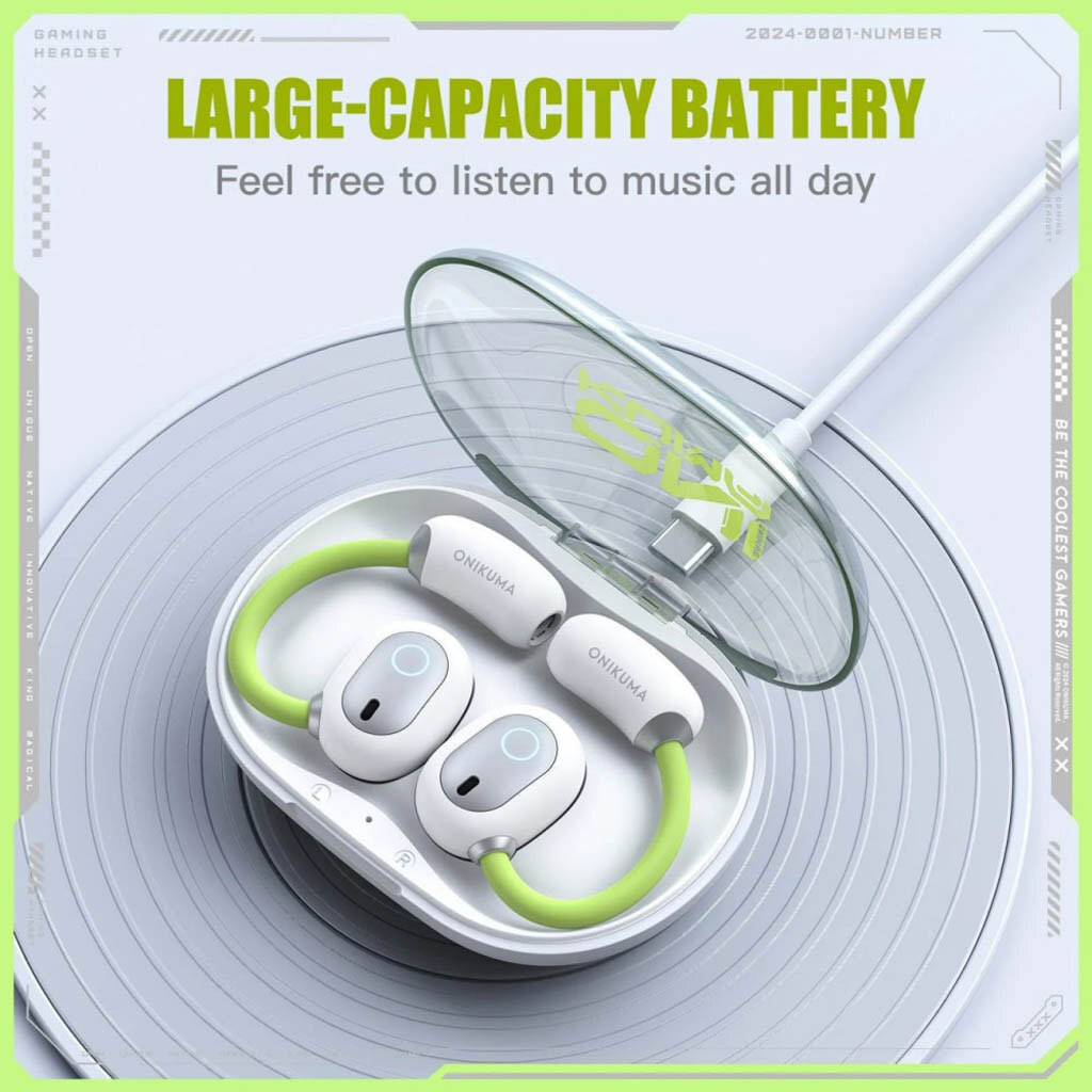 Bluetooth-гарнитура Onikuma T25, Стерео, Белый - № 5 Bluetooth-гарнитура Onikuma T25, Стерео, Белый - № 5