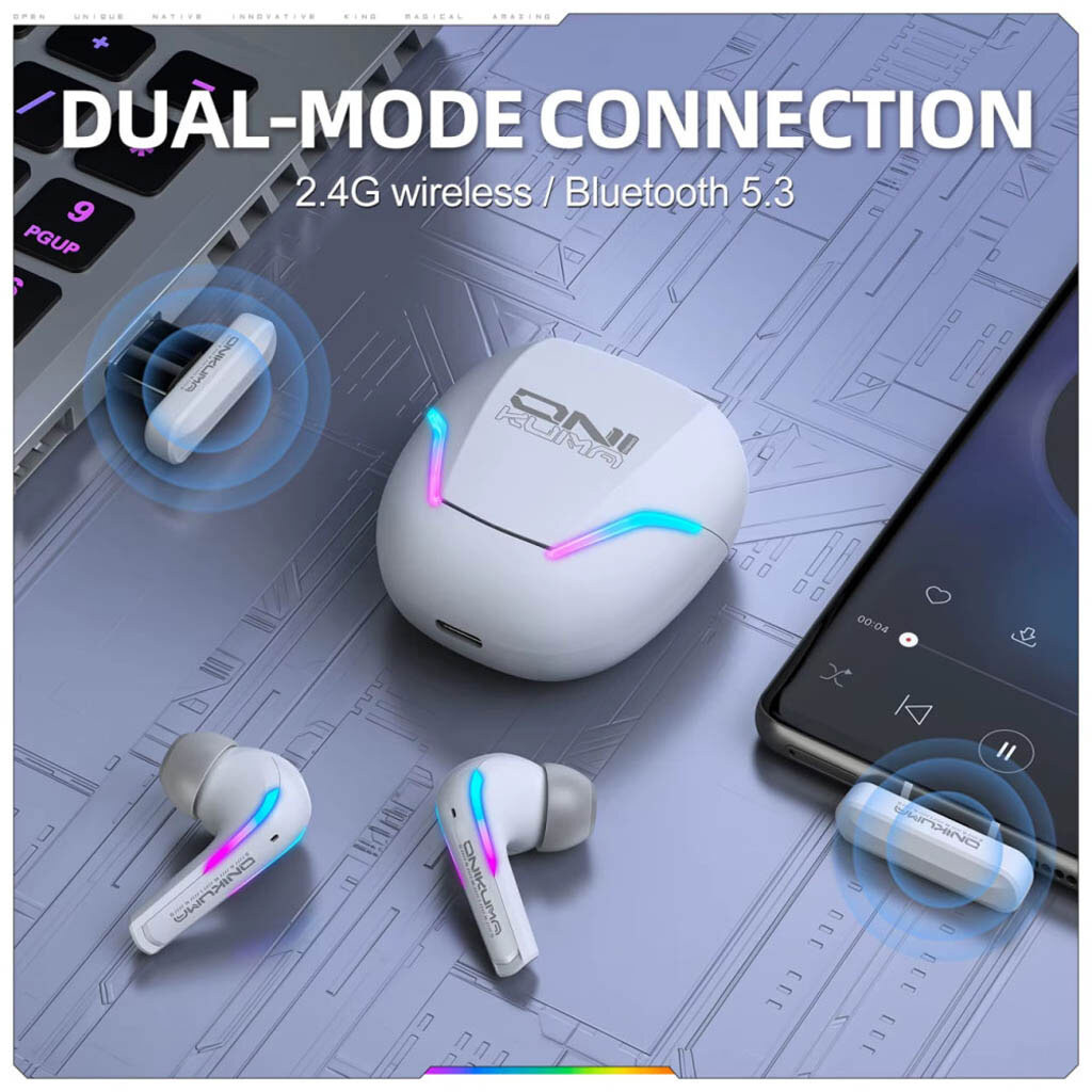 Bluetooth-гарнитура Onikuma T27, Стерео, Черный - № 3 Bluetooth-гарнитура Onikuma T27, Стерео, Черный - № 3