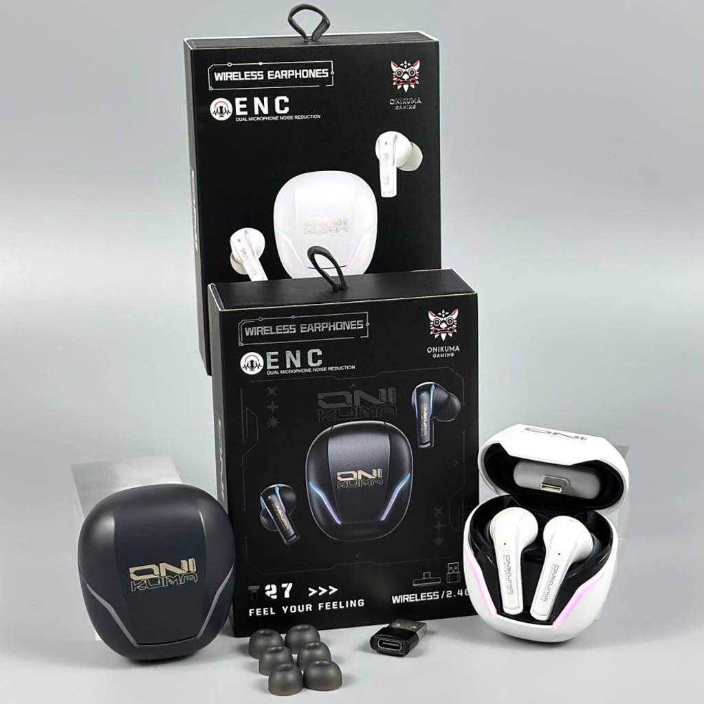 Bluetooth-гарнитура Onikuma T27, Стерео, Черный - № 9 Bluetooth-гарнитура Onikuma T27, Стерео, Черный - № 9