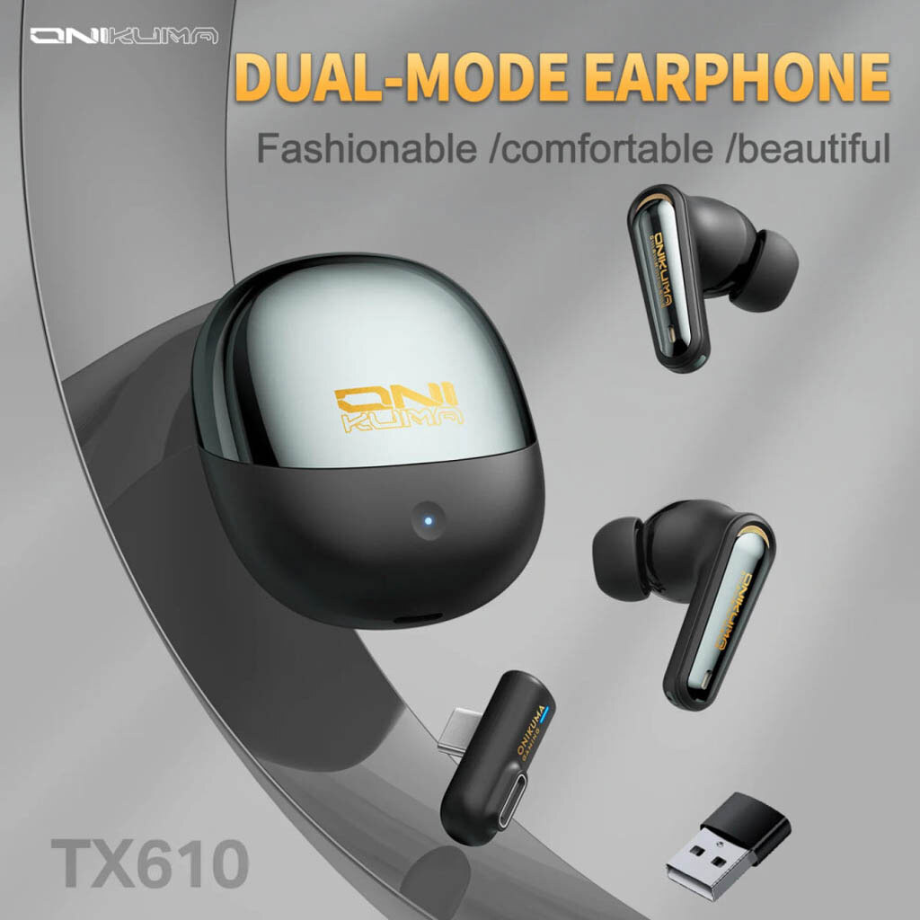 Bluetooth-гарнитура Onikuma TX610, Стерео, Черный - № 3 Bluetooth-гарнитура Onikuma TX610, Стерео, Черный - № 3