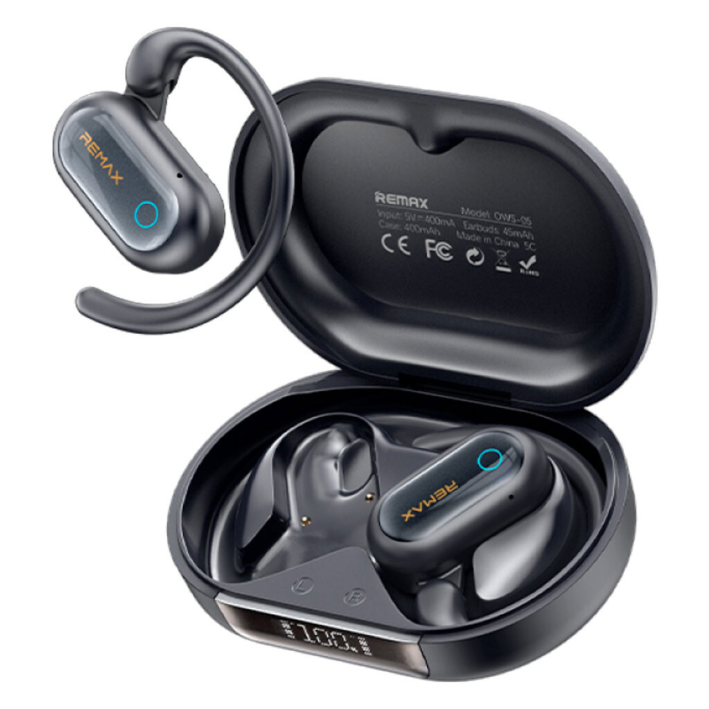 Bluetooth-гарнитура Remax OWS-05, Стерео, Синий - № 1 Bluetooth-гарнитура Remax OWS-05, Стерео, Синий - № 1