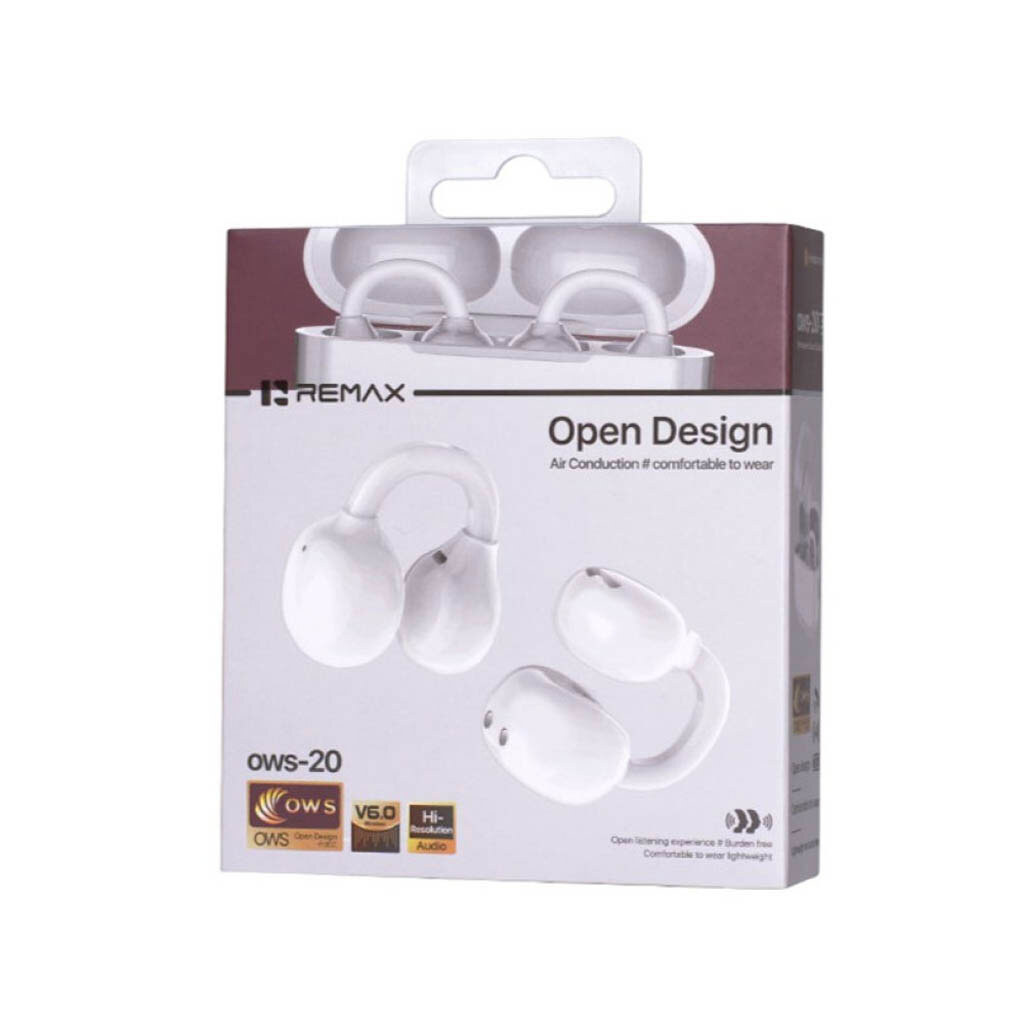 Bluetooth-гарнитура Remax OWS-20, Стерео, Белый - № 4 Bluetooth-гарнитура Remax OWS-20, Стерео, Белый - № 4
