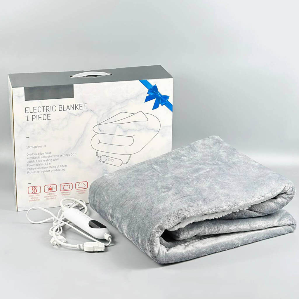 Электроодеяло Soft fleece, Серый - № 10 Электроодеяло Soft fleece, Серый - № 10