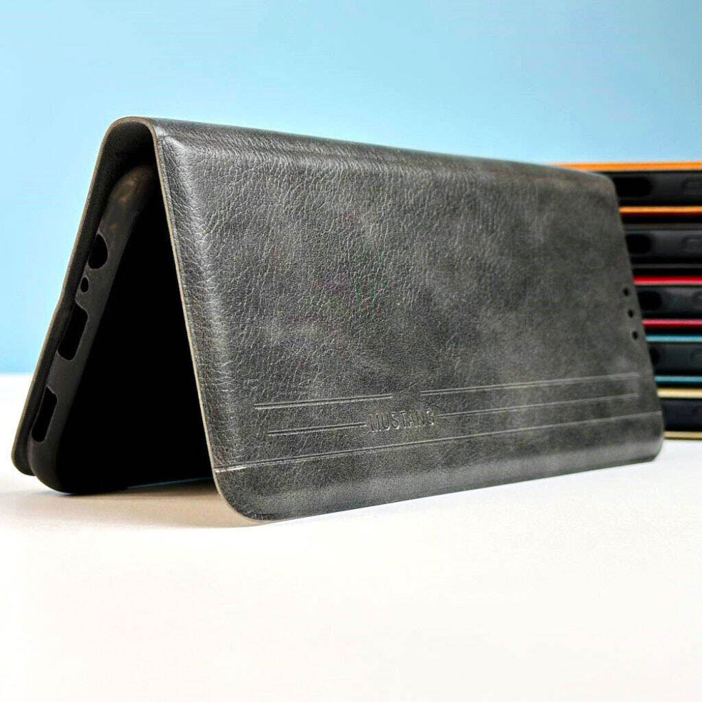 Чохол (книжка) Xiaomi Redmi 12 / Redmi 12 5G, Mustang Matte Black, Бірюзовий - № 4 Чохол (книжка) Xiaomi Redmi 12 / Redmi 12 5G, Mustang Matte Black, Бірюзовий - № 4