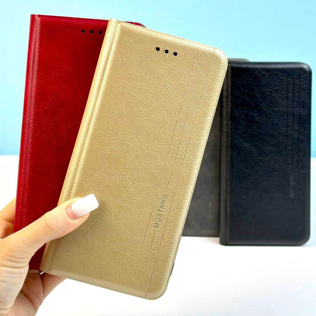 Чохол (книжка) Xiaomi Poco C85 / Redmi 15C, Mustang Matte Black, Чорний - № 2 Чохол (книжка) Xiaomi Poco C85 / Redmi 15C, Mustang Matte Black, Чорний - № 2