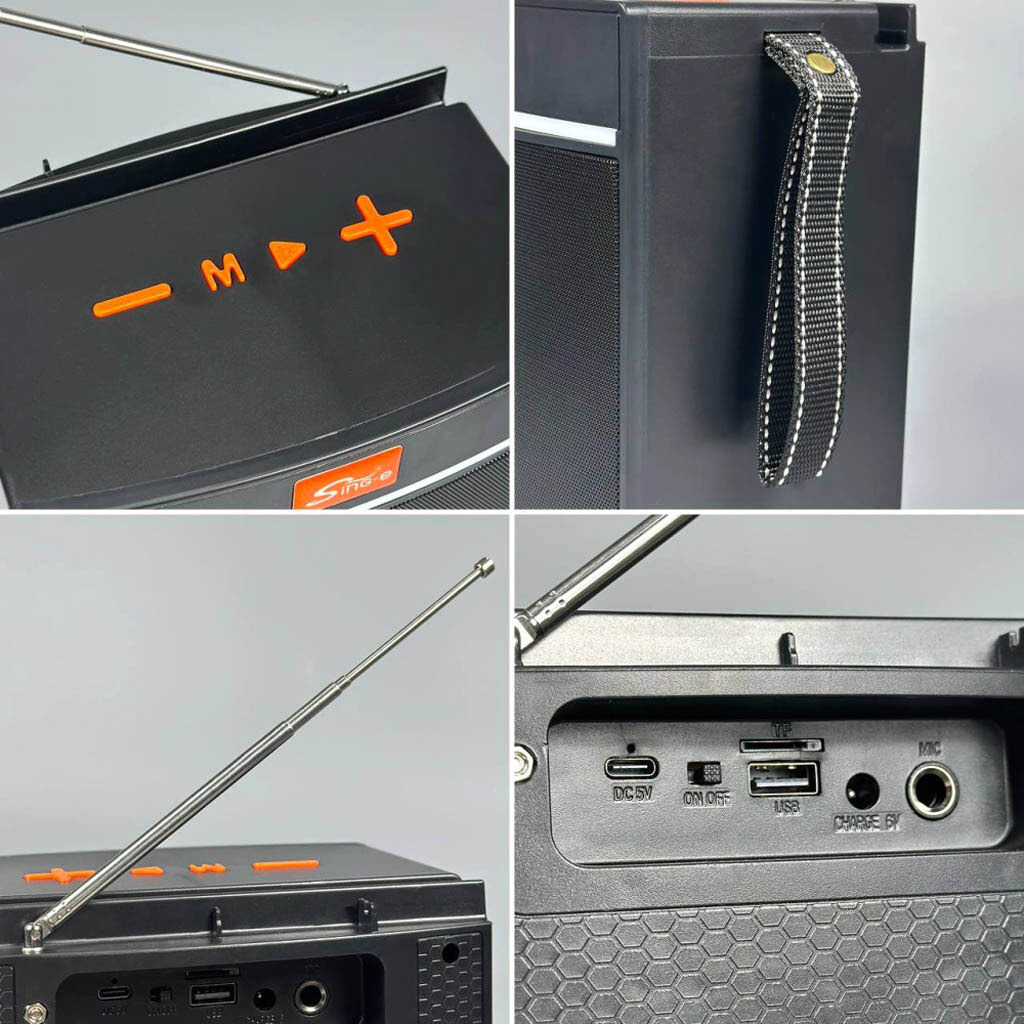 Портативная колонка Sing-e ZQS-822, Черный - № 3 Портативная колонка Sing-e ZQS-822, Черный - № 3