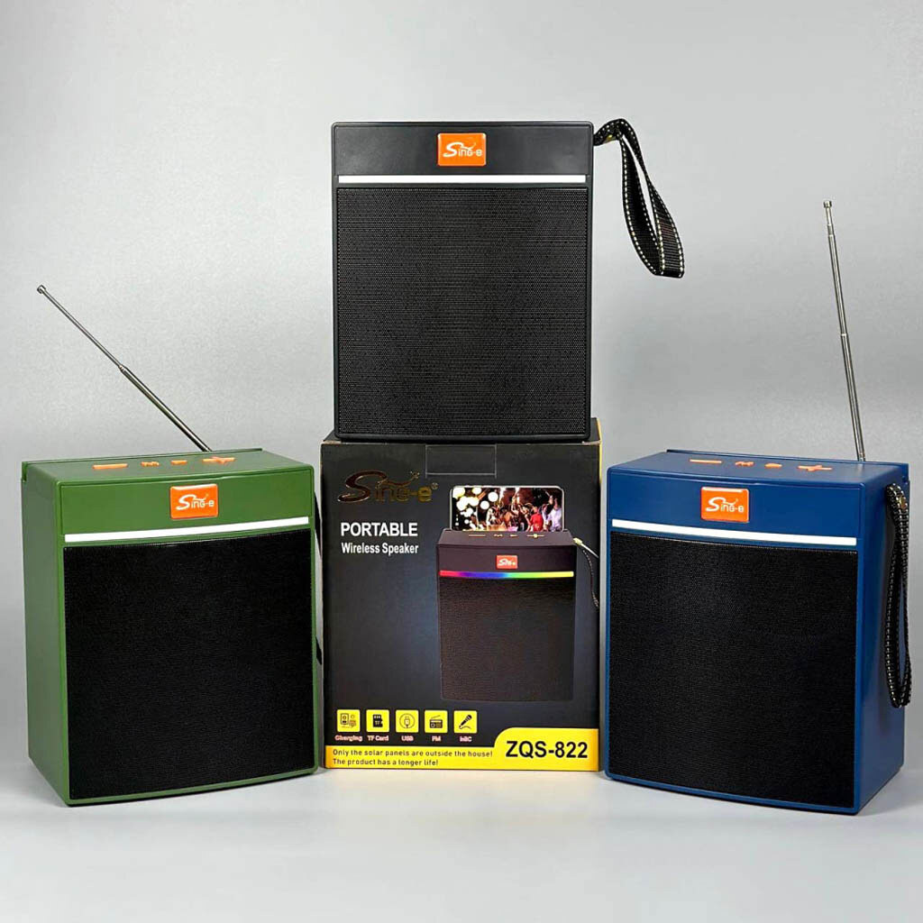 Портативная колонка Sing-e ZQS-822, Черный - № 9 Портативная колонка Sing-e ZQS-822, Черный - № 9