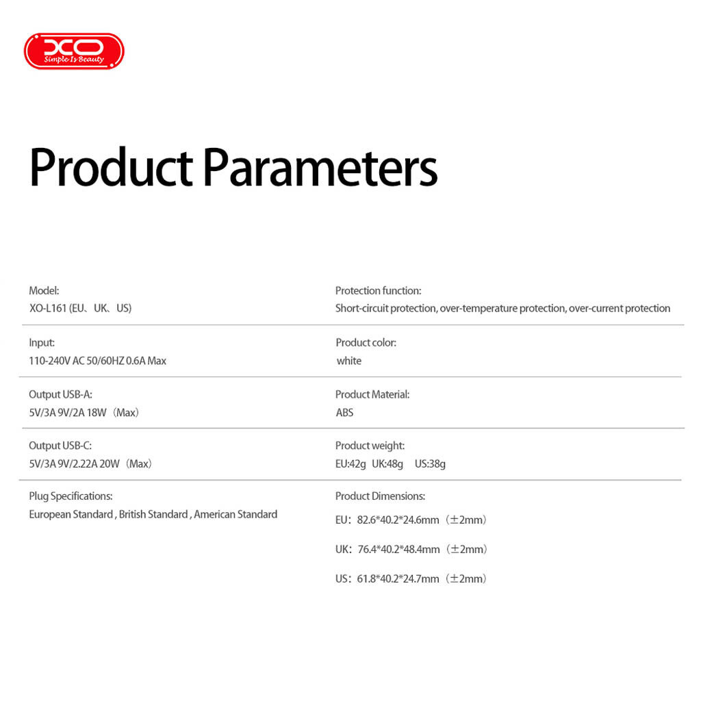 СЗУ XO L161, Білий - № 5 СЗУ XO L161, Білий - № 5