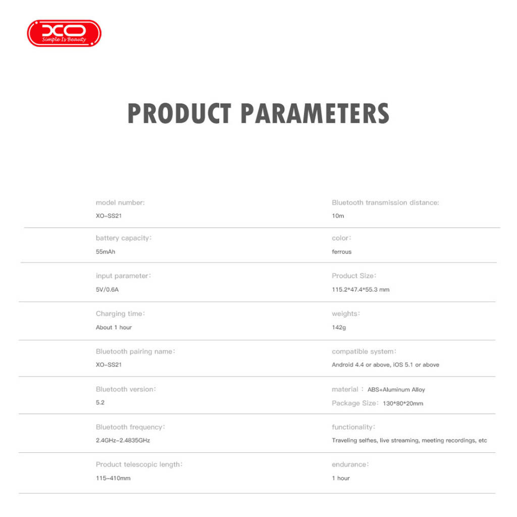 Штатив XO SS21 (LW), Чорний - № 6 Штатив XO SS21 (LW), Чорний - № 6