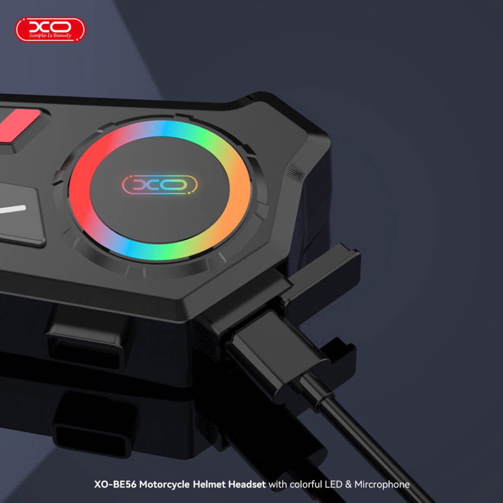 Мотогарнітура XO BE56, Чорний - № 6 Мотогарнітура XO BE56, Чорний - № 6