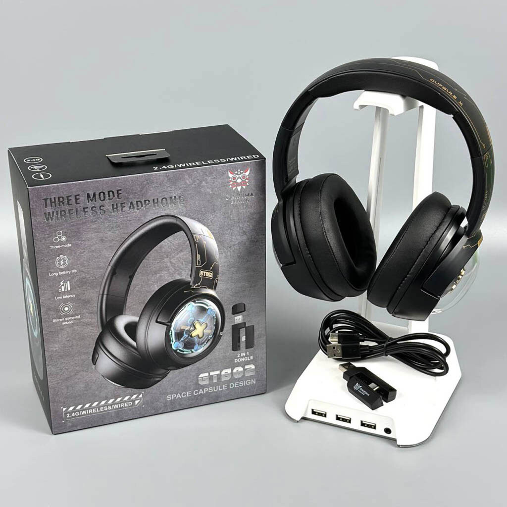 Bluetooth-гарнитура Onikuma GT802 Gaming, Стерео, Черный - № 11 Bluetooth-гарнитура Onikuma GT802 Gaming, Стерео, Черный - № 11