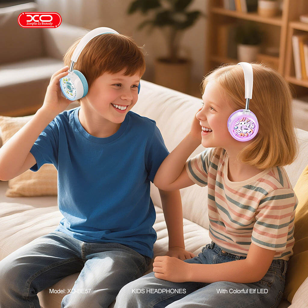 Bluetooth-гарнитура XO BE57 Colorful Elf Kids, Стерео, Сиреневый - № 3 Bluetooth-гарнитура XO BE57 Colorful Elf Kids, Стерео, Сиреневый - № 3