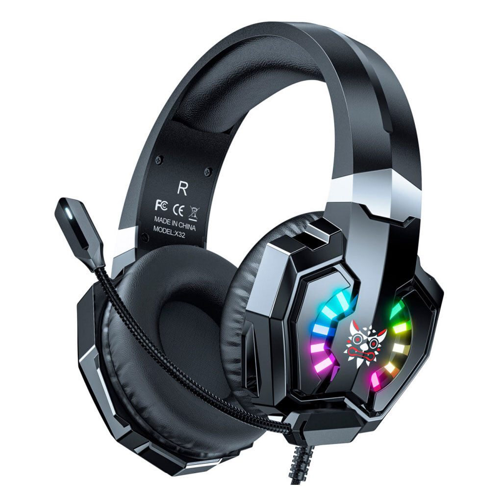 Bluetooth-гарнітура Onikuma X32, Стерео, Чорний - № 1 Bluetooth-гарнітура Onikuma X32, Стерео, Чорний - № 1