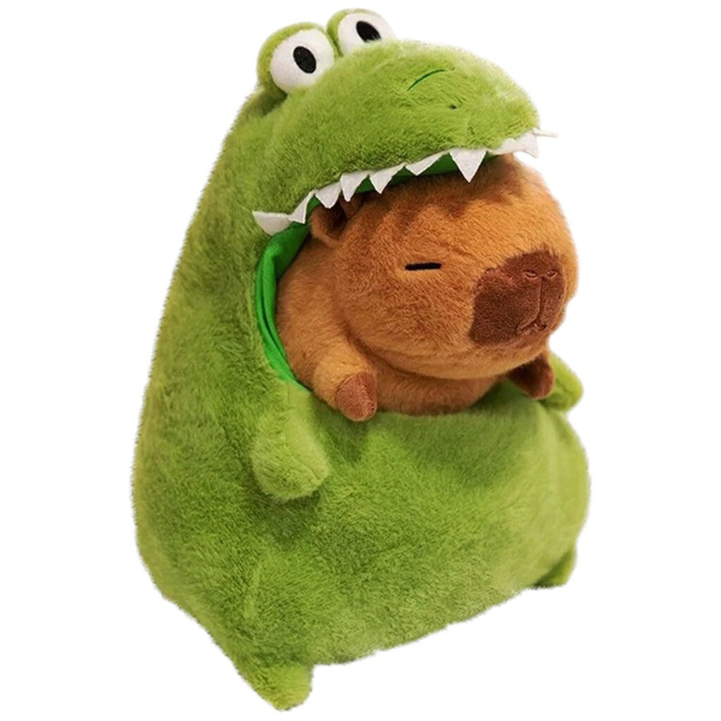 Мягкая игрушка Крокодил с капибарой 30 см. - № 2 Мягкая игрушка Крокодил с капибарой 30 см. - № 2