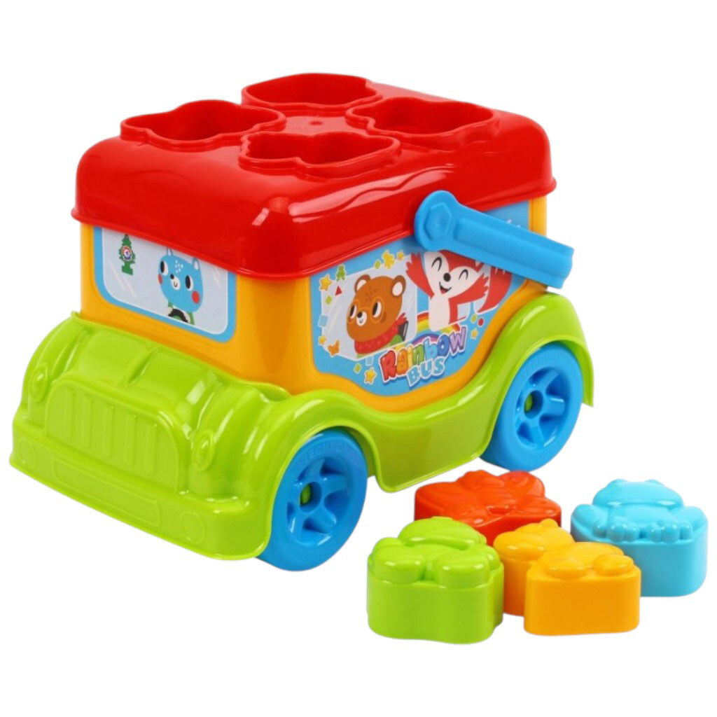 Іграшка-сортер дитяча пластикова "Автобус", Технок - № 1 Іграшка-сортер дитяча пластикова "Автобус", Технок - № 1
