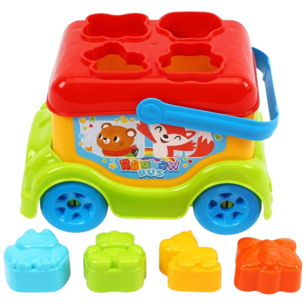 Іграшка-сортер дитяча пластикова "Автобус", Технок - № 4 Іграшка-сортер дитяча пластикова "Автобус", Технок - № 4
