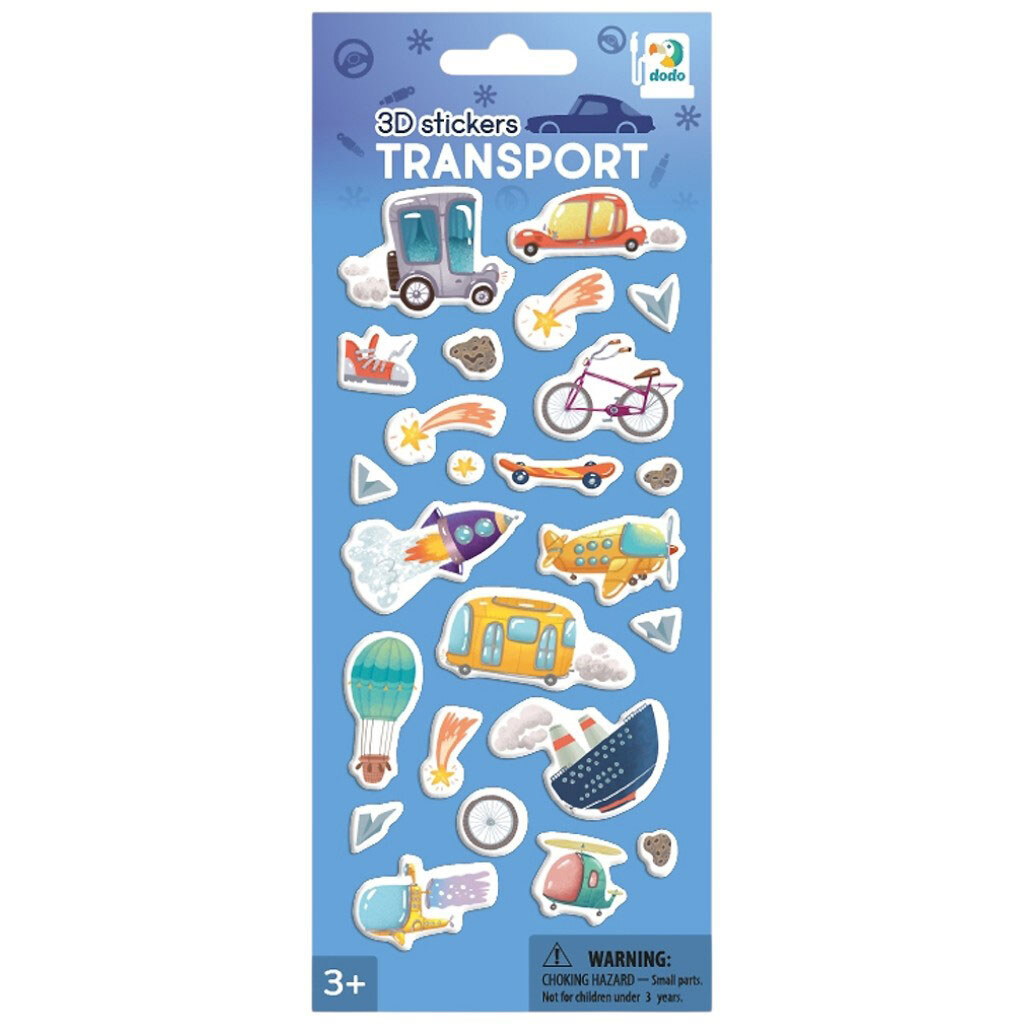 Набор наклейок объемных 3D DoDo в ассортименте - № 1 Набор наклейок объемных 3D DoDo в ассортименте - № 1
