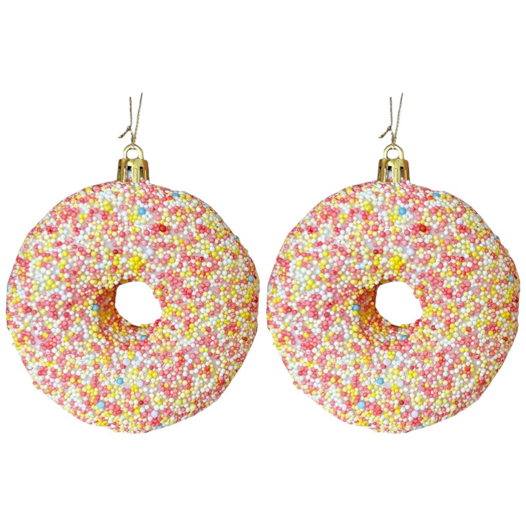 Набор украшений елочных Пончик с посыпкой - № 1 Набор украшений елочных Пончик с посыпкой - № 1