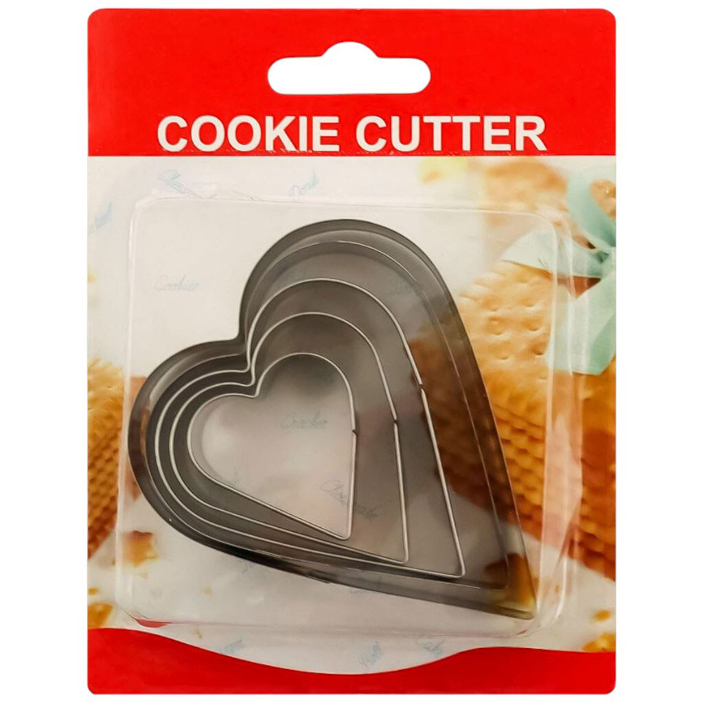Набір форм для печива металевих Сердечки - № 1 Набір форм для печива металевих Сердечки - № 1
