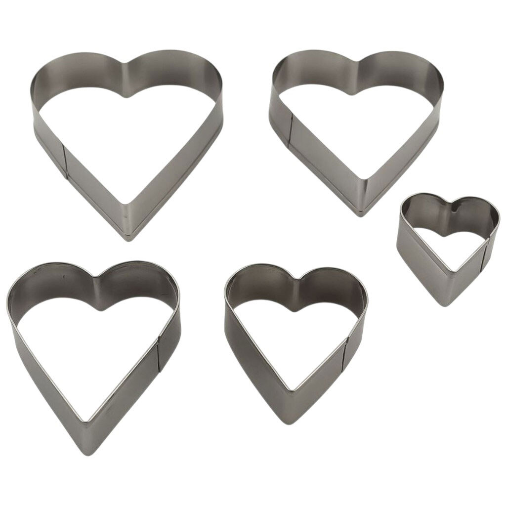 Набір форм для печива металевих Сердечки - № 3 Набір форм для печива металевих Сердечки - № 3