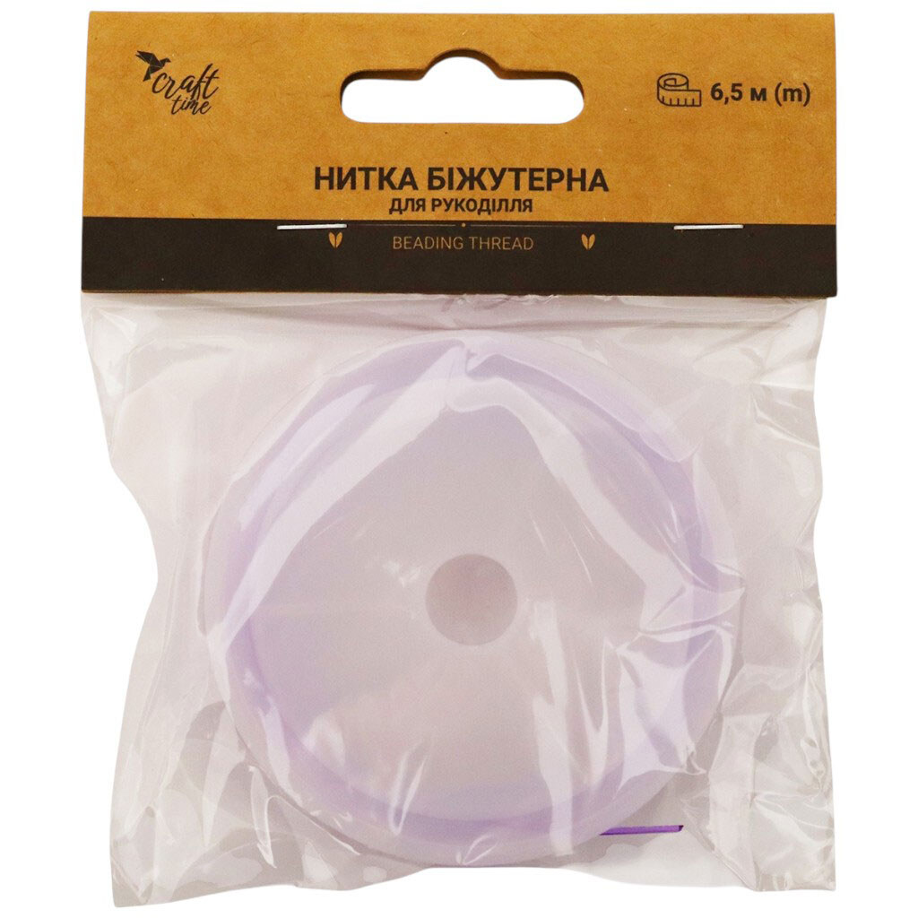 Нитка бижутерная для рукоделия Craft time цветная - № 1 Нитка бижутерная для рукоделия Craft time цветная - № 1