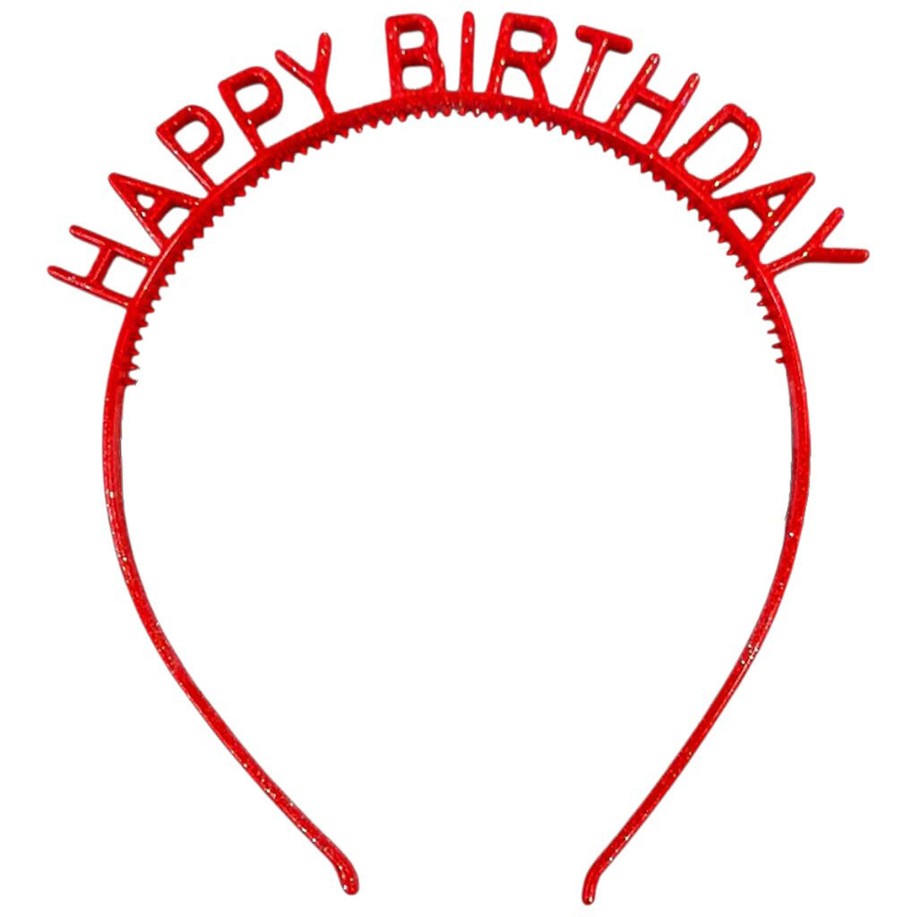 Обруч для волос с блестками Нappy Birthday - № 1 Обруч для волос с блестками Нappy Birthday - № 1