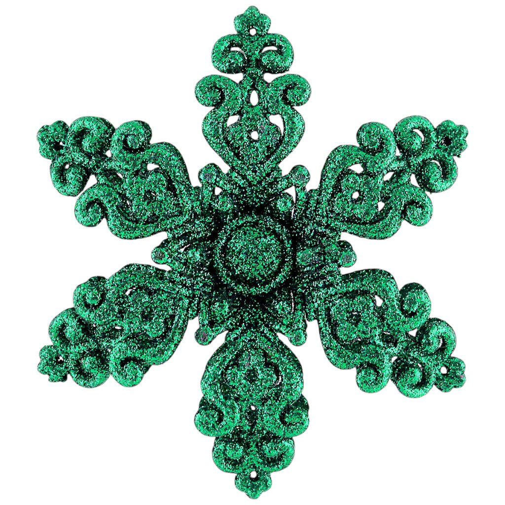 Украшение новогоднее блестящее Цветок двойной - № 1 Украшение новогоднее блестящее Цветок двойной - № 1