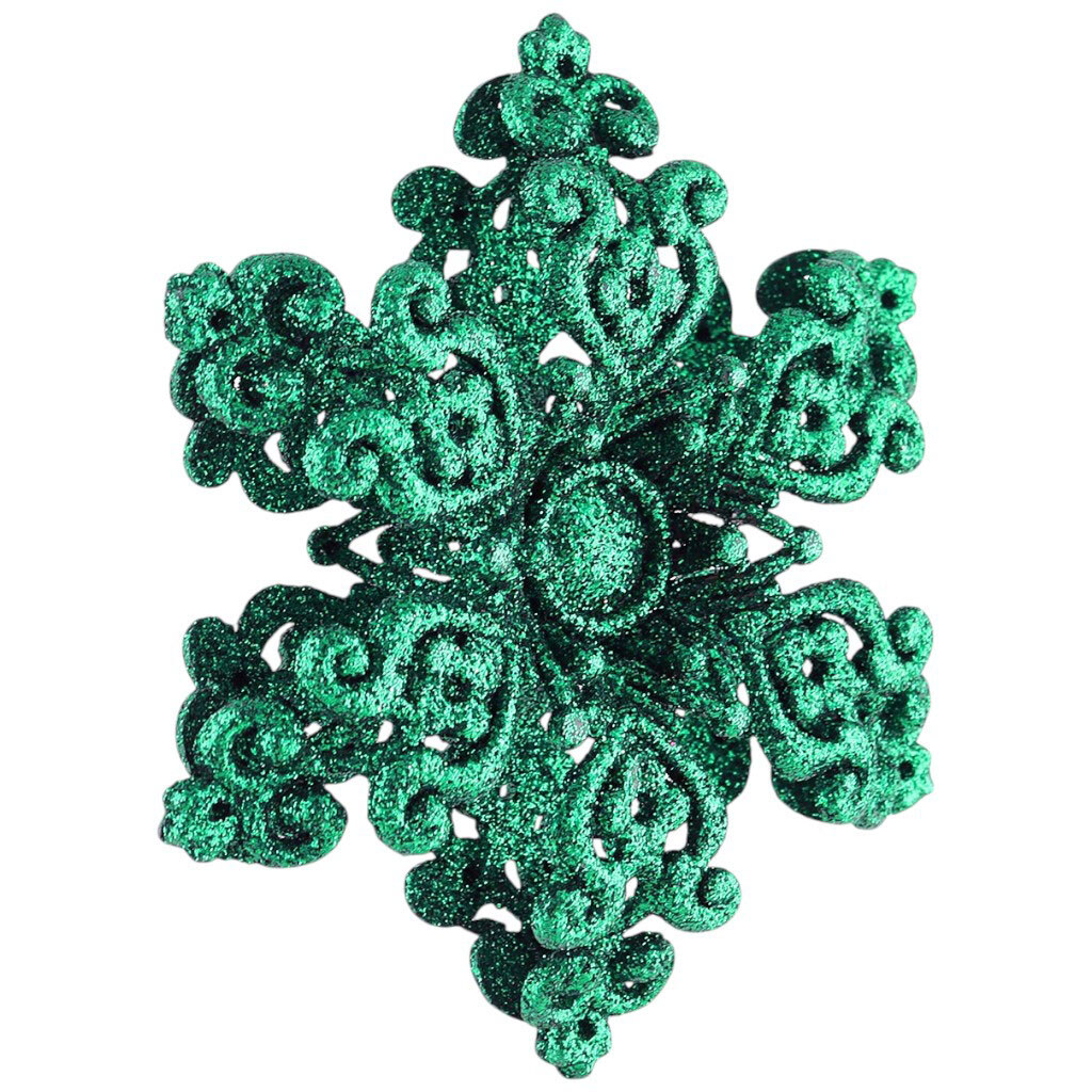 Украшение новогоднее блестящее Цветок двойной - № 2 Украшение новогоднее блестящее Цветок двойной - № 2