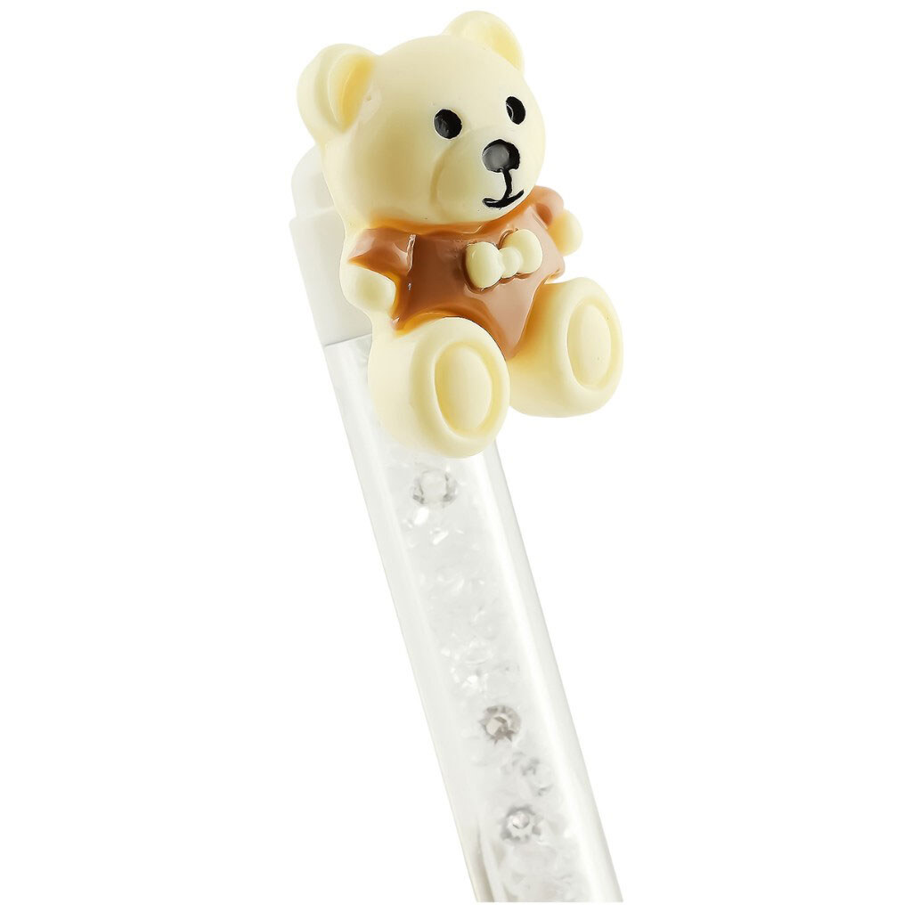 Ручка шариковая с камешками в корпусе Мишка - № 2 Ручка шариковая с камешками в корпусе Мишка - № 2