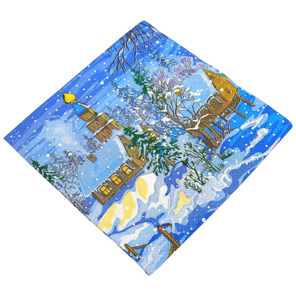 Салфетки бумажные Luxy В канун Рождества 3 слоя 33х33 см - № 2 Салфетки бумажные Luxy В канун Рождества 3 слоя 33х33 см - № 2