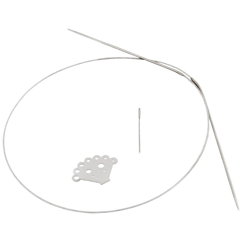 Спиці для в'язання металеві з тросом Craft time №13 - № 1 Спиці для в'язання металеві з тросом Craft time №13 - № 1