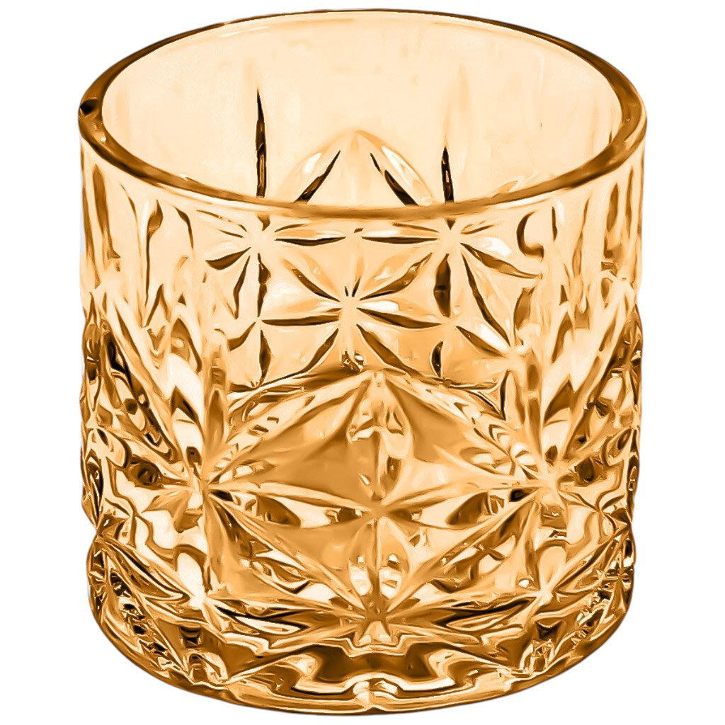 Стакан стеклянный цветной с резьбой 300 мл - № 3 Стакан стеклянный цветной с резьбой 300 мл - № 3